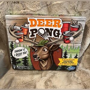 Hasbro Deer Pong Talking Head Family Fun Game Funny